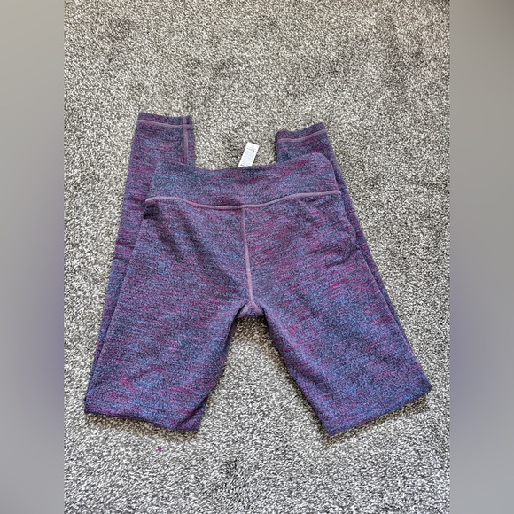IVIVVA Rhythmic Tight Leggings Electric Tweed Pow Pink Purple Size 12 Girls - Picture 5 of 7